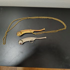 2 Vintage Bosun Boatswain s Call Ship Whistles Nautical Pipe Us Navy Maritime