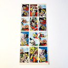  set Of 12  1960 s Kaiju Monster Etc Japanese Vintage Uncut Menko Card Sheet 1