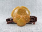 Antique Chinese Hand-carved Nature Hetian Jade Face Statue Pendants Amulet