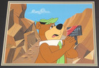 1970s Yogi Bear Production Animation Cel On Hand Painted Background Framed