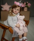 Toddler Girl 30in Reborn Baby Doll Unassembeld Rooted Hair Collectible Toy Gifts