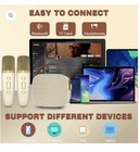 Portable Karaoke System With Bluetooth  2 Wireless Microphones  Tf Card Support