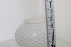 Vintage White Milk Glass Hobnail Globe Lamp Shade 3 25  Fitter Round Gwtw Style