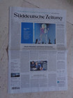 Rare Import S  ddeutsche Newspaper With Cyndi Lauper Interview And Cover Story