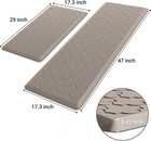 Kitchen Mat  2 Pcs  Cushioned Anti-fatigue Floor Mat  Waterproof Non-skid Ergono