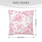 Pink And White Floral Throw Pillow Covers 18x18 Inches Set Of 2  Decorative V   