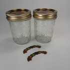 2 Ball 8 Oz Quilted Crystal Canning Jelly Jars With Lids And Labels Nob Fruit