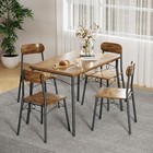 5pcs Dinning Table And Chairs Set For 4  Kitchen   Breakfast Nook Small Space