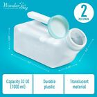 Urinals For Men  2 Pack  Spill Proof With Glow In The Dark Screw Cap