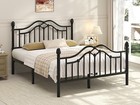 Metal Twin Full Queen Bed Frame With Footboard   headboard   metal Frame Support