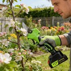 Electric Pruning Shears Cordless Pruner Brushless Branch Cutter   2 Batteries