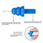 25 Pairs Silicone Ear Plugs Noise Cancelling Waterproof Sleeping Earplugs