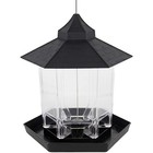 Outdoor Yard Hanging Panorama Hexagon Shaped Squirrel Proof Wild Bird Feeder
