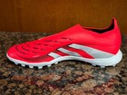 New  Mens Us 7 5 Adidas Predator League Ll Laceless Turf Shoes Lucid Red white