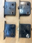 Outstanding Lot Of  12  Antique Mortise Door Locks Lockset Brass Faceplates A