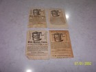 4 Old Vintage  White Mountain Ice Cream Freezer Advertising Trade Cards