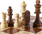 Wooden Chess Pieces Set Chessmen Hand Carved With 3 2 Inch King Storage No Board