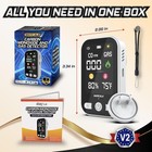Portable 4-in-1 Carbon Monoxide  Gas  Temp   Humidity Alarm  For Home   Travel