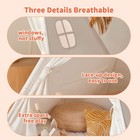Teepee Play Tent - Natural Cotton Canvas Foldable Indoor outdoor Playhouse
