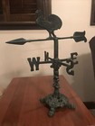 Vintage Cast Iron Weathervane Vintage Rooster Weathervane Cast Iron Weathervane 