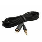 1 5m 3 5mm Black Stereo Audio Aux Headphone Cable Extension Cord Male To Female