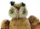 Vintage 1950 60s Steiff Mohair Felt Wittie Owl No Ear Button 5 