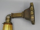 Antique Bradley Hubbard Brass Arts Crafts Wall Lamp Sconce Steuben Shade Hubbell