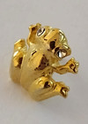 Small Gold Tone Frog Tack Pin