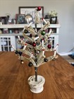 Rare Vintage Christmas Tree W candles And Glass Ornaments 9 5    Tall