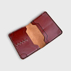 Men   s Handmade Cardholder Slim Cowhide Leather Minimalist Wallet Rfid Blocking