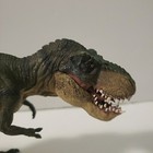 2012 Papo Dinosaur Green Running T -rex Tyrannosaurus Rex Movable Jaw Great Cond