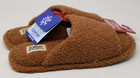 Women s Deluxe Dearfoams Tan Slippers Memory Foam Indoor outdoor Medium 7-8 Nwt