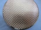 Contessa Vintage Swiss Face Powder Compact Agme Gold Tone New In Box Felt Bag