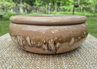 Mcm Extra Large Dripware drip Glaze Ceramic Planter Shallow Pot 9 25 In Wide