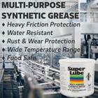 Super Lube 41160 Synthetic Grease  nlgi 2   14 1 Oz Canister  Translucent White