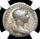Arabia Petraea  Bostra  Trajan  Ad 98-117  Silver Drachm  Ngc Fine