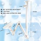 360   Adjustable Lab Exhaust Vent Fume Hood Snorkel Extractor Arms For Industrial