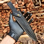 Leather Sheath For Straight Fixed Blade Knife Up To 6 5   blade Double Edge Dagger