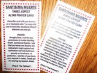 Santisima Muerte  three Aspect  Altar Prayer Card Santa Holy Death Cards Set   2