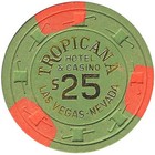 Tropicana Casino Las Vegas Nevada  25 Chip 1979