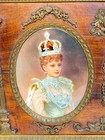 King Edward Vii Queen Alexandra Porcelain Coronation Plaques By Theodore Leroy