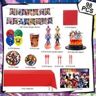 98 Pcs Power Rangers Decorations Tableware power Rangers Party Backdrop Banner