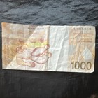 Belgium 1000 Francs Banknote Circulated Uncertified Ungraded Serial G1801319443