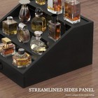 4 Tier Wooden Cologne Organizer Stand Velvet Drawer Hidden Storage Holder New