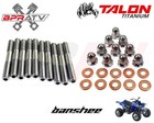 Yamaha Banshee Cub Bpratv Titanium Cylinder Head Stud Kit Ti Acorn Cap Nuts Set