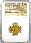 Heraclius And Her  Constantine Gold Av Solidus Byzantine 613-641 Ad - Ngc Ch Au