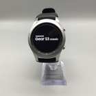 Samsung Gear S3 Classic Smartwatch Silver Tone 46mm Black Bluetooth Untested