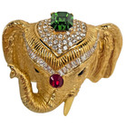 Rare Ciner Elephant Head Brooch    free Shipping  