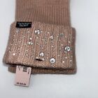 Victoria s Secret Winter Knit Gloves Crystal Rhinestone Bling Sparkle One Size