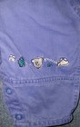 Vtg Oshkosh Bgosh Overalls 3-6m Light Blue Made In Usa Vestbak Embroidered Bears